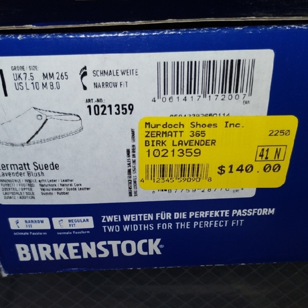Birkenstock BIRK Lavender Suede Clog